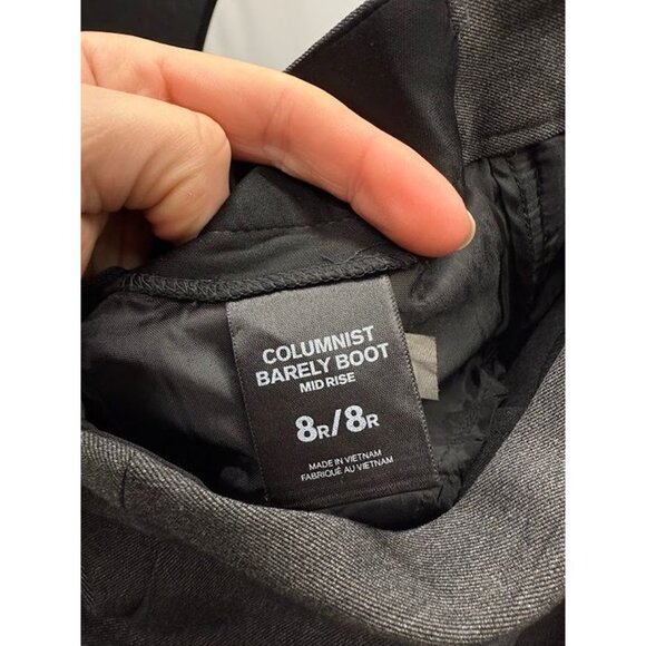 Express Columnist Barely Boot Dark Grey Dress Pants - Picture 4 of 6